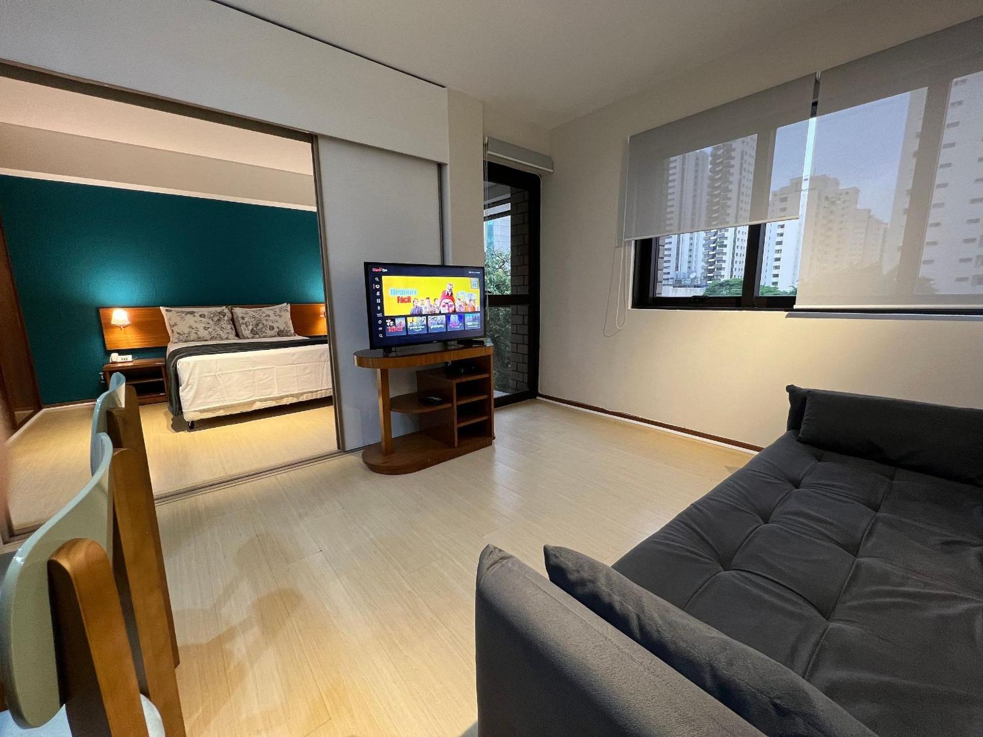 Flat Qi Ibirapuera Internet, Garagem E Arrumacao Apartamento